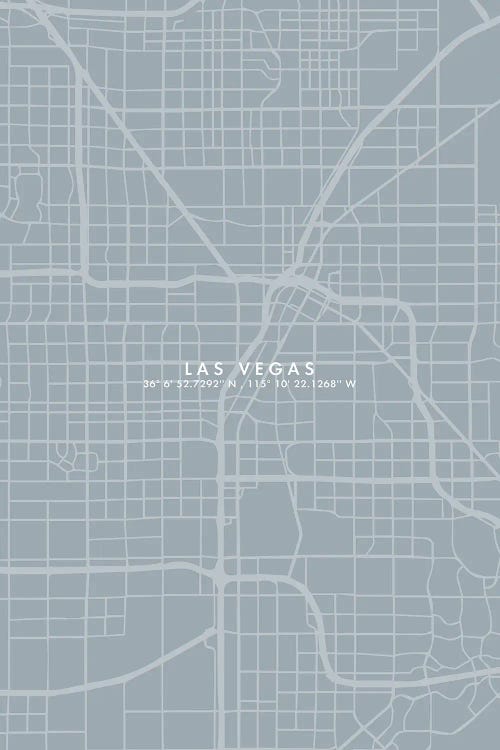 Las Vegas City Map Simplecolor