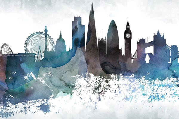 WallDecorAddict: London Bluish Skylines by WallDecorAddict