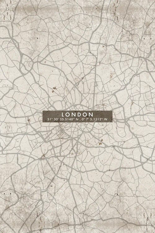 London City Map Abstract