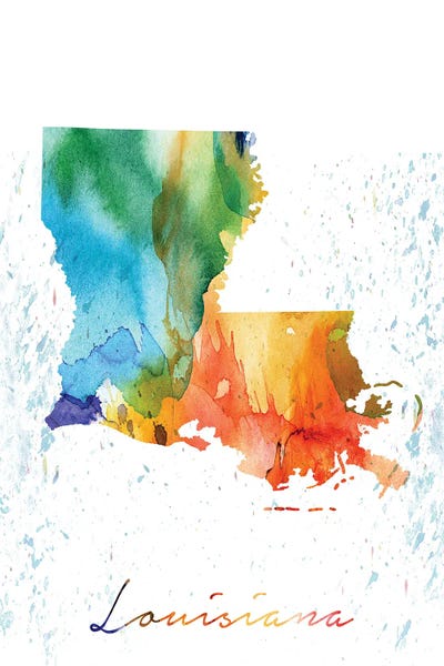 Louisiana: Louisiana State Colorful by WallDecorAddict