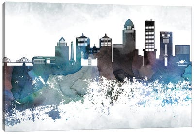 Louisville Bluish Skylines Canvas Art Print - Louisville