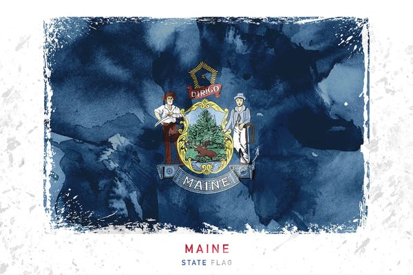 Maine: Maine by WallDecorAddict