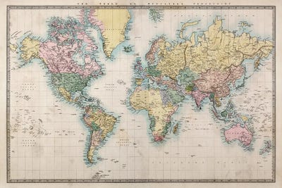 World Map Art: Canvas Prints & Wall Art  iCanvas