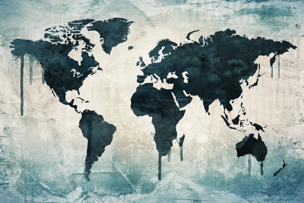 WallDecorAddict: World Map Wall Decor by WallDecorAddict