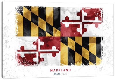 Maryland Canvas Art Print - Flag Art