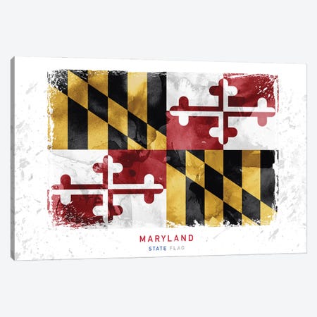 Maryland Canvas Print #WDA234} by WallDecorAddict Art Print