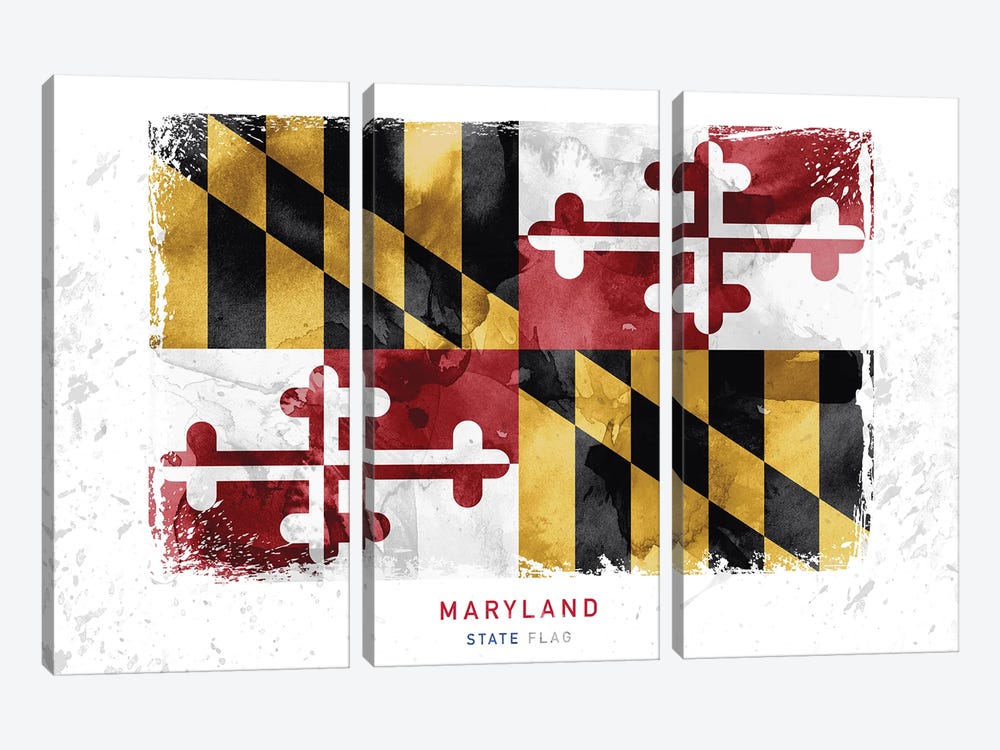 Maryland by WallDecorAddict 3-piece Art Print