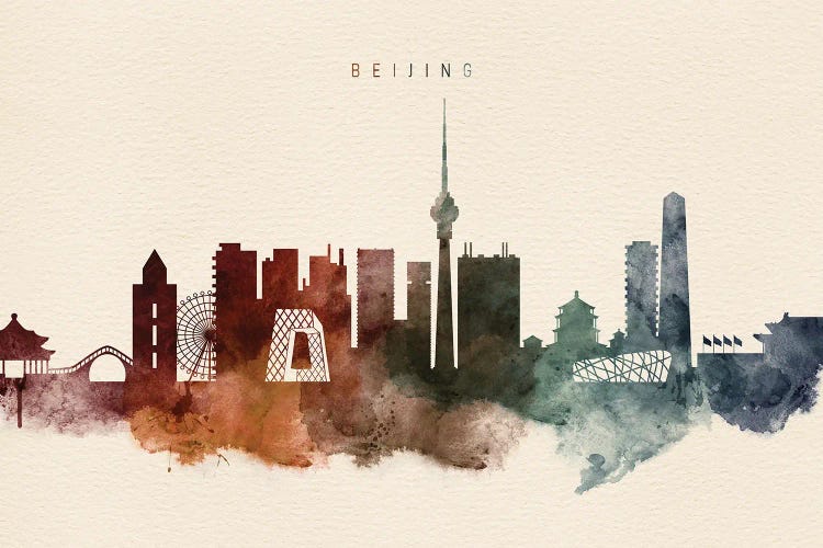 Beijing Skyline Desert Style by WallDecorAddict wall art