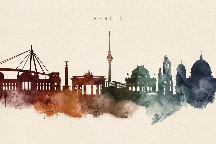 Berlin Skyline Desert Style by WallDecorAddict wall art