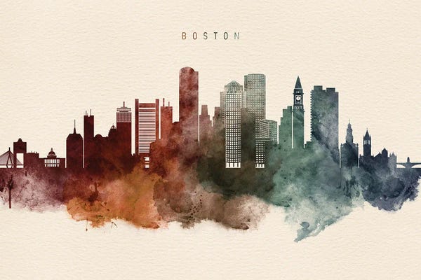 Boston: Boston Skyline Desert Style by WallDecorAddict
