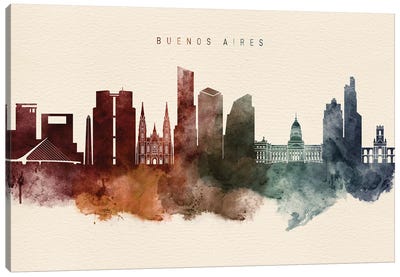 Buenos Aires Desert Skyline Canvas Art Print - Argentina Art