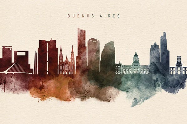 Buenos Aires: Buenos Aires Desert Skyline by WallDecorAddict