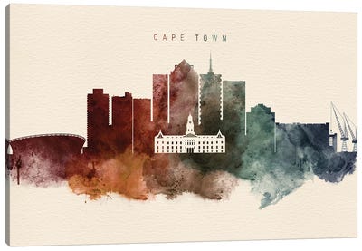 Cape Town Desert Skyline Canvas Art Print - South Africa