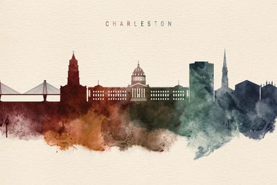 Charleston Desert Skyline by WallDecorAddict canvas print