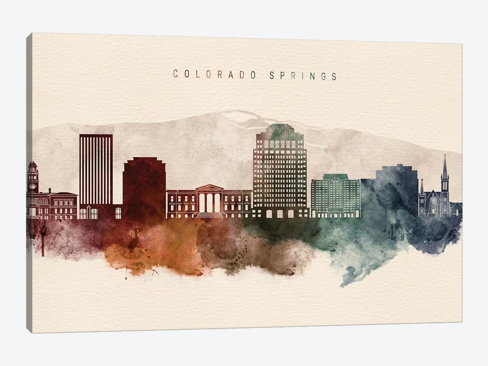 Colorado Springs Desert Skyline by WallDecorAddict 1-piece Art Print