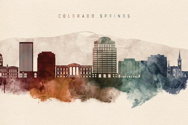 Colorado: Colorado Springs Desert Skyline by WallDecorAddict