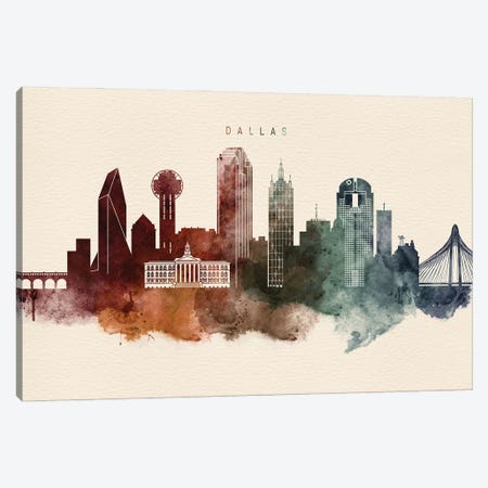 Dallas Desert Skyline Canvas Print #WDA2380} by WallDecorAddict Art Print