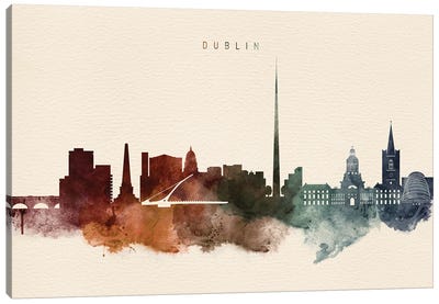Dublin Desert Skyline Canvas Art Print - Dublin