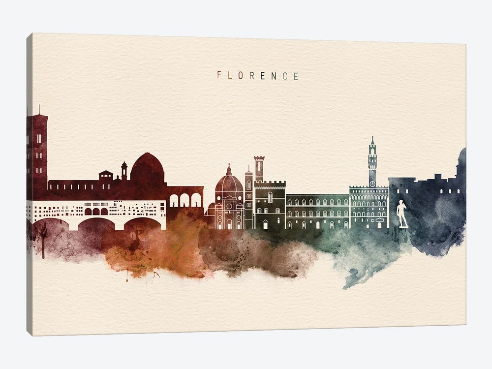 Florence Desert Skyline by WallDecorAddict 1-piece Canvas Print
