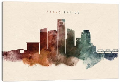 Grand Rapids Desert Skyline Canvas Art Print - WallDecorAddict