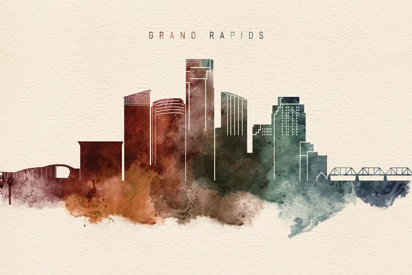 Michigan: Grand Rapids Desert Skyline by WallDecorAddict
