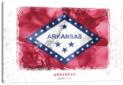 Arkansas Canvas Art Print - Flag Art