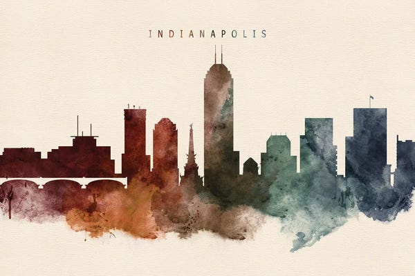 Indianapolis: Indianapolis Desert Skyline by WallDecorAddict