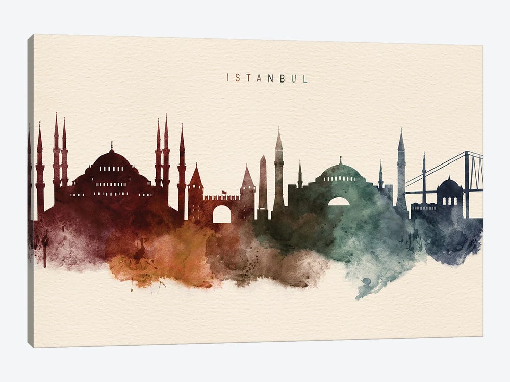 Istanbul Desert Skyline by WallDecorAddict 1-piece Canvas Artwork