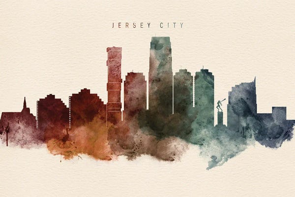 New Jersey: Jersey City, New Jersey Desert Skyline by WallDecorAddict