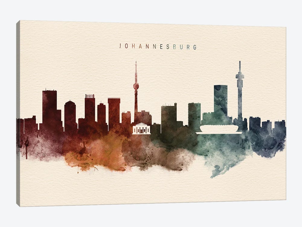 Johannesburg Desert Skyline by WallDecorAddict 1-piece Canvas Print