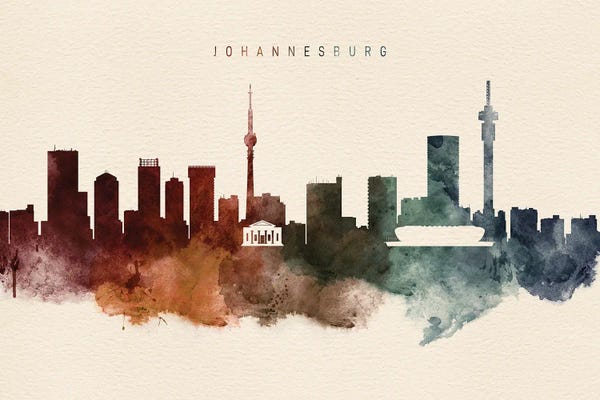 South Africa: Johannesburg Desert Skyline by WallDecorAddict