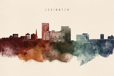 Lexington, Kentucky Desert Skyline by WallDecorAddict art print