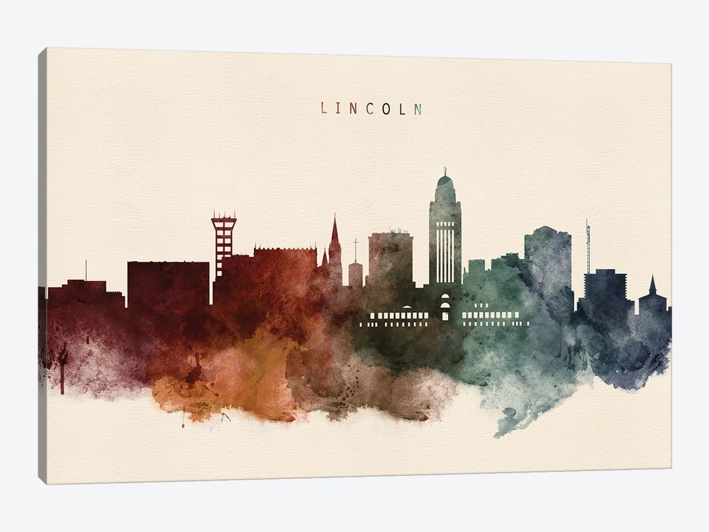 Lincoln Desert Skyline by WallDecorAddict 1-piece Canvas Art Print