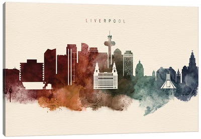 Liverpool Desert Skyline Canvas Art Print - Liverpool