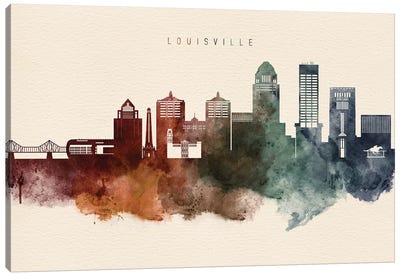 Louisville Desert Skyline Canvas Art Print - Kentucky Art