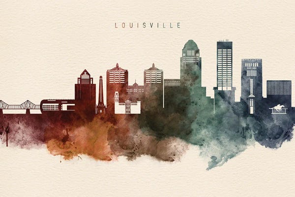 Kentucky: Louisville Desert Skyline by WallDecorAddict
