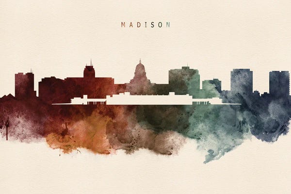 Wisconsin: Madison Desert Skyline by WallDecorAddict