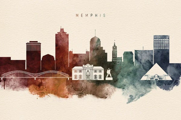 Memphis: Memphis Desert Skyline by WallDecorAddict