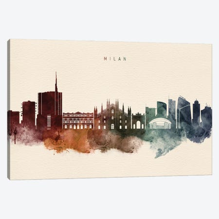Milan Desert Skyline Canvas Print #WDA2419} by WallDecorAddict Canvas Print