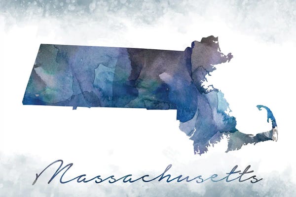 Massachusetts: Massachusetts State Bluish by WallDecorAddict