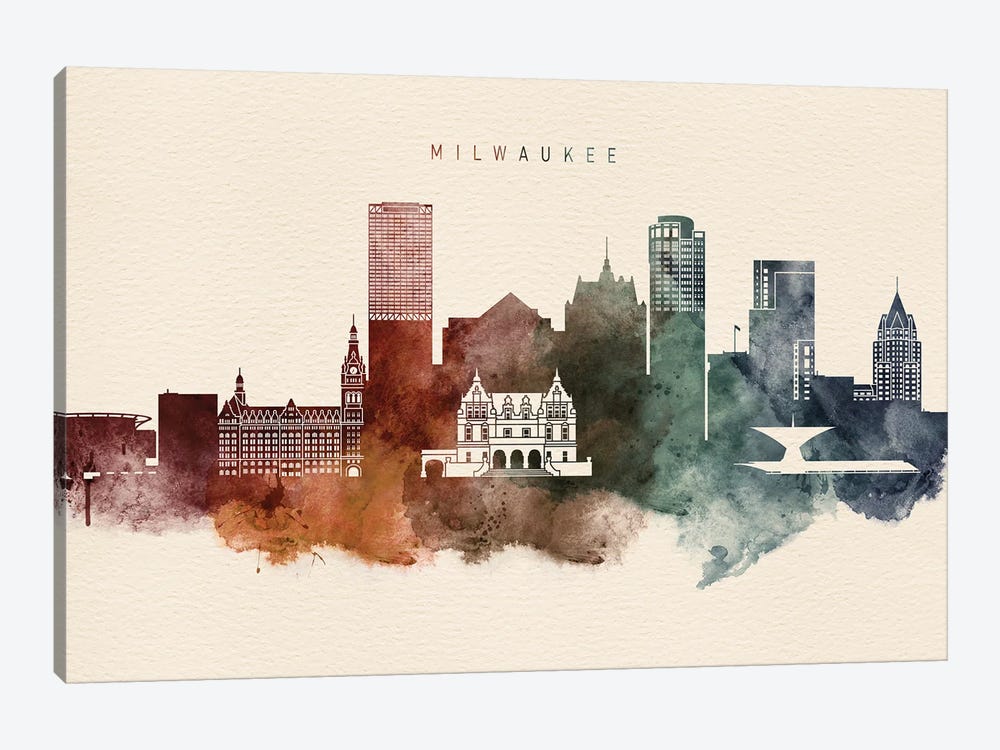 Milwaukee Desert Skyline by WallDecorAddict 1-piece Canvas Art Print