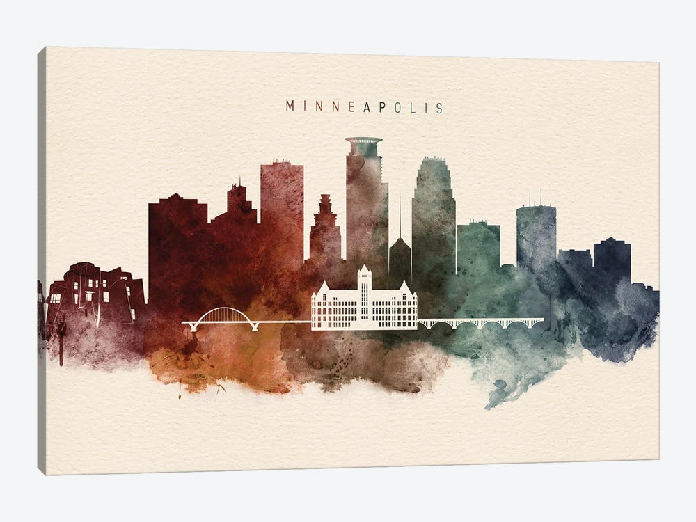 Minneapolis Desert Skyline by WallDecorAddict 1-piece Canvas Art