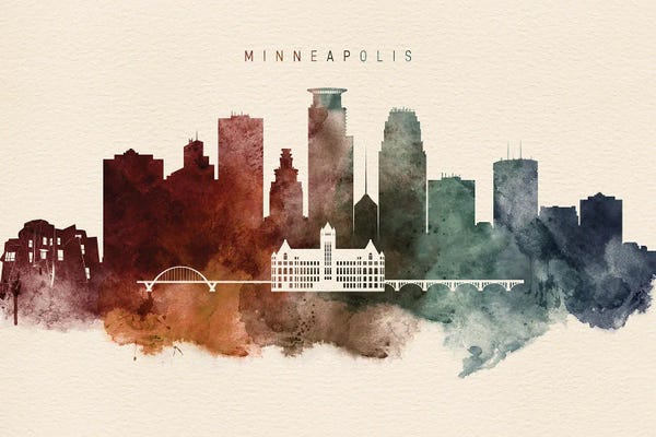 Minnesota: Minneapolis Desert Skyline by WallDecorAddict
