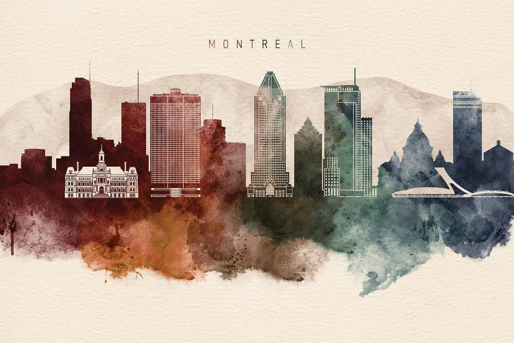 Montreal Desert Skyline by WallDecorAddict wall art