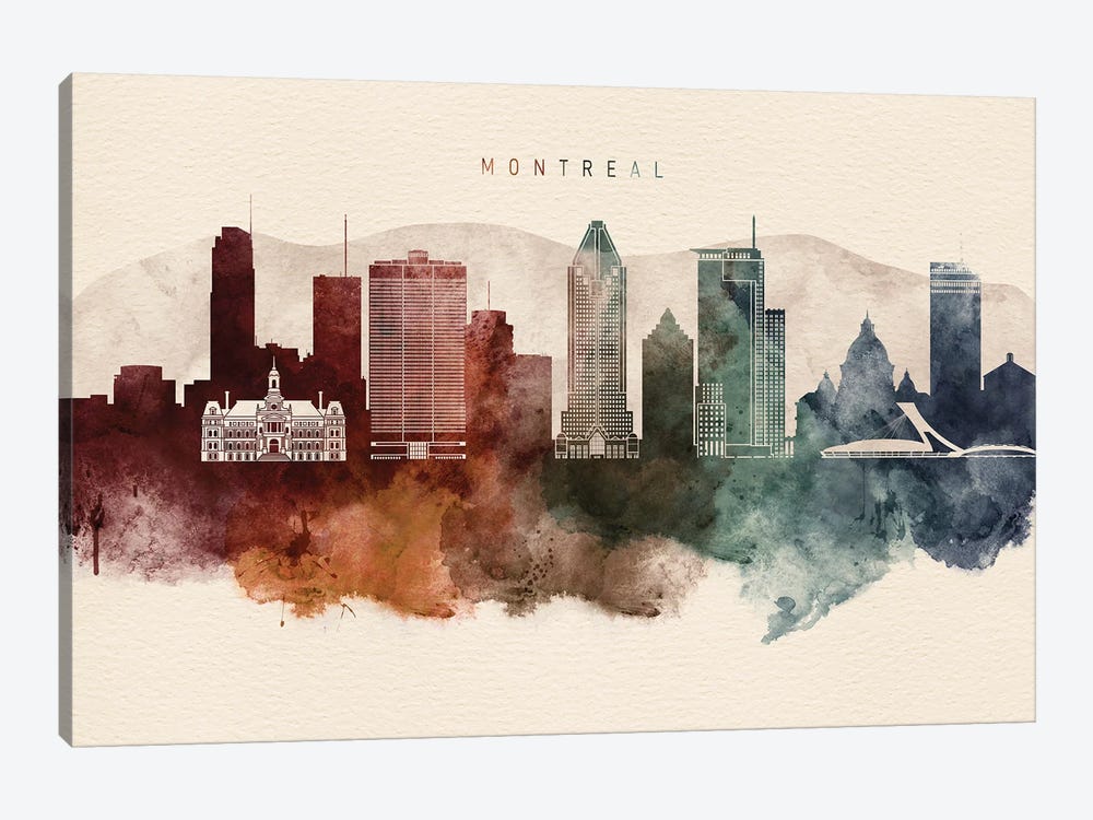 Montreal Desert Skyline by WallDecorAddict 1-piece Art Print