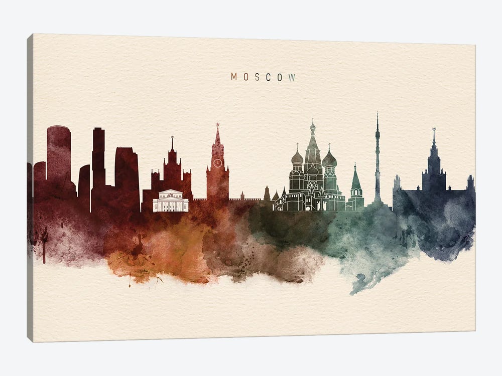 Moscow Desert Skyline by WallDecorAddict 1-piece Canvas Wall Art