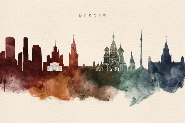 Russia: Moscow Desert Skyline by WallDecorAddict