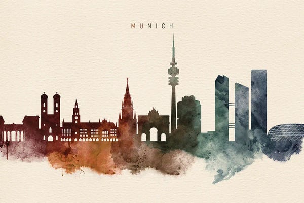 Bavaria: Munich Desert Skyline by WallDecorAddict