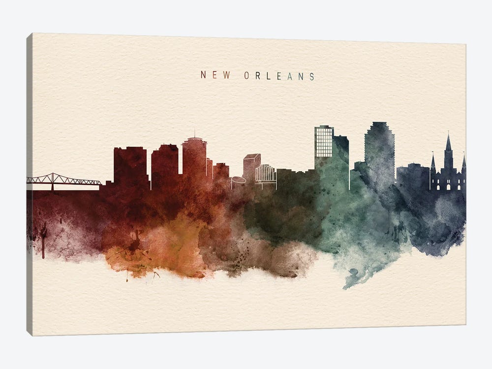 New Orleans Desert Skyline by WallDecorAddict 1-piece Canvas Artwork