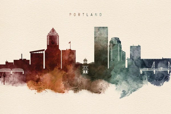 Oregon: Portland Desert Skyline by WallDecorAddict